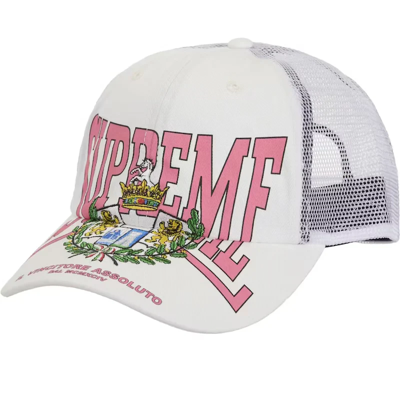 Supreme Crest Mesh Back 6 Panel (Rosa)