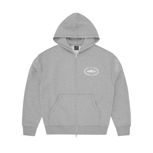 SUPERIOR ROYALE ZIP HOODIE [HEATHER GREY]