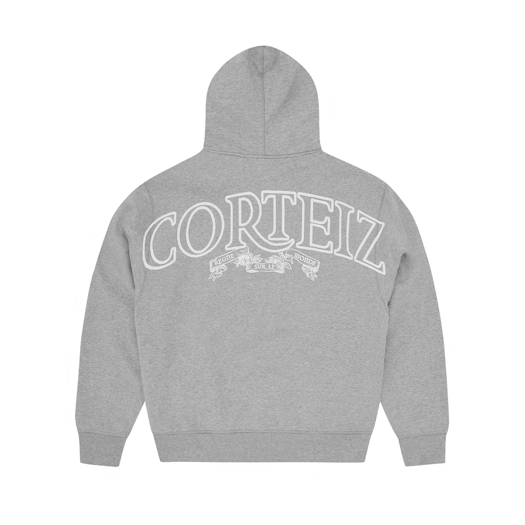 SUPERIOR ROYALE ZIP HOODIE [HEATHER GREY]
