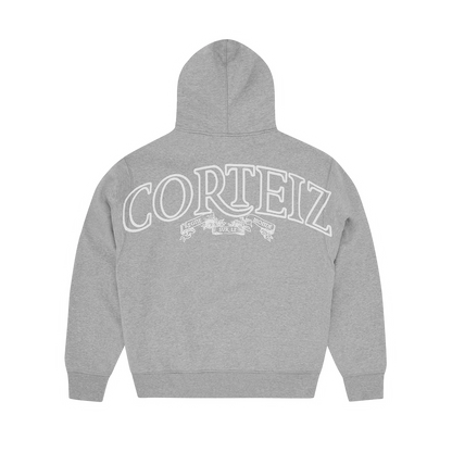 SUPERIOR ROYALE ZIP HOODIE [HEATHER GREY]