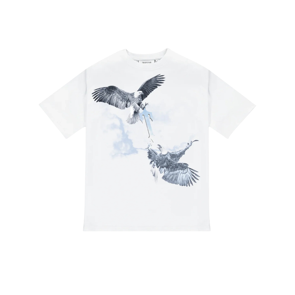 Polera Trapstar Flying Birds White