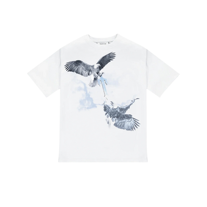 Polera Trapstar Flying Birds White