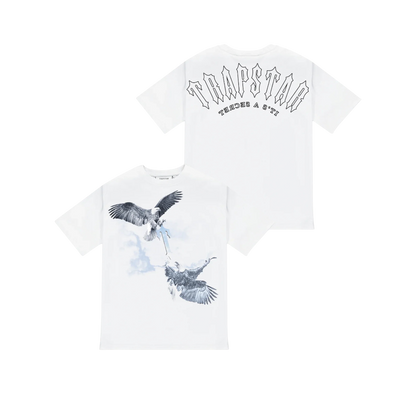 Polera Trapstar Flying Birds White