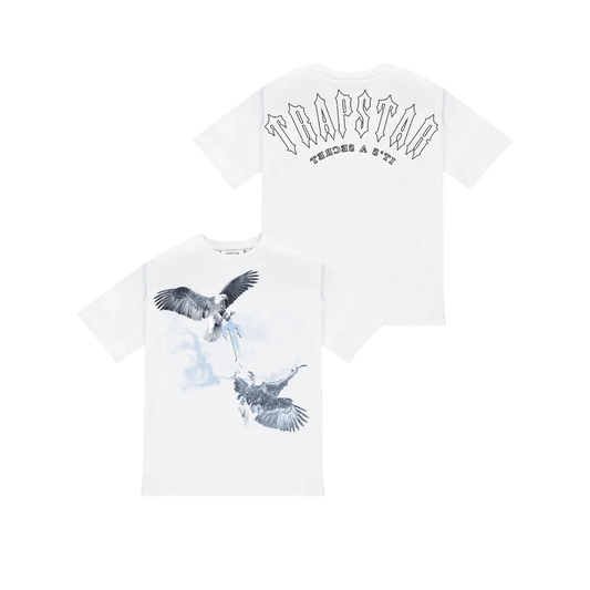 Polera Trapstar Flying Birds White