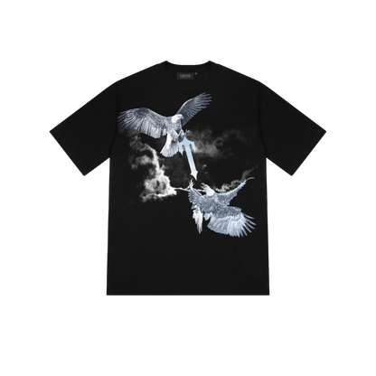 Polera Trapstar Flying Birds Black