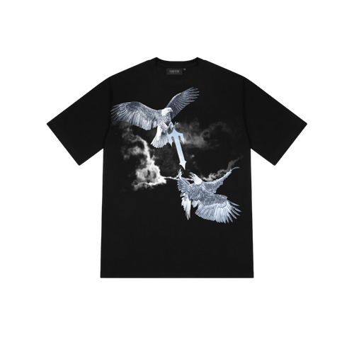 Polera Trapstar Flying Birds Black