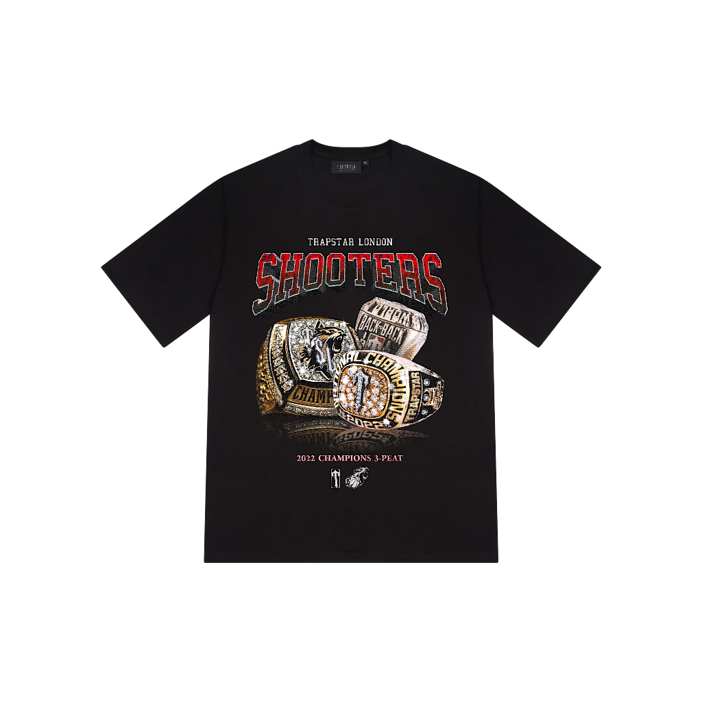 Polera Trapstar Three-Peat Champions