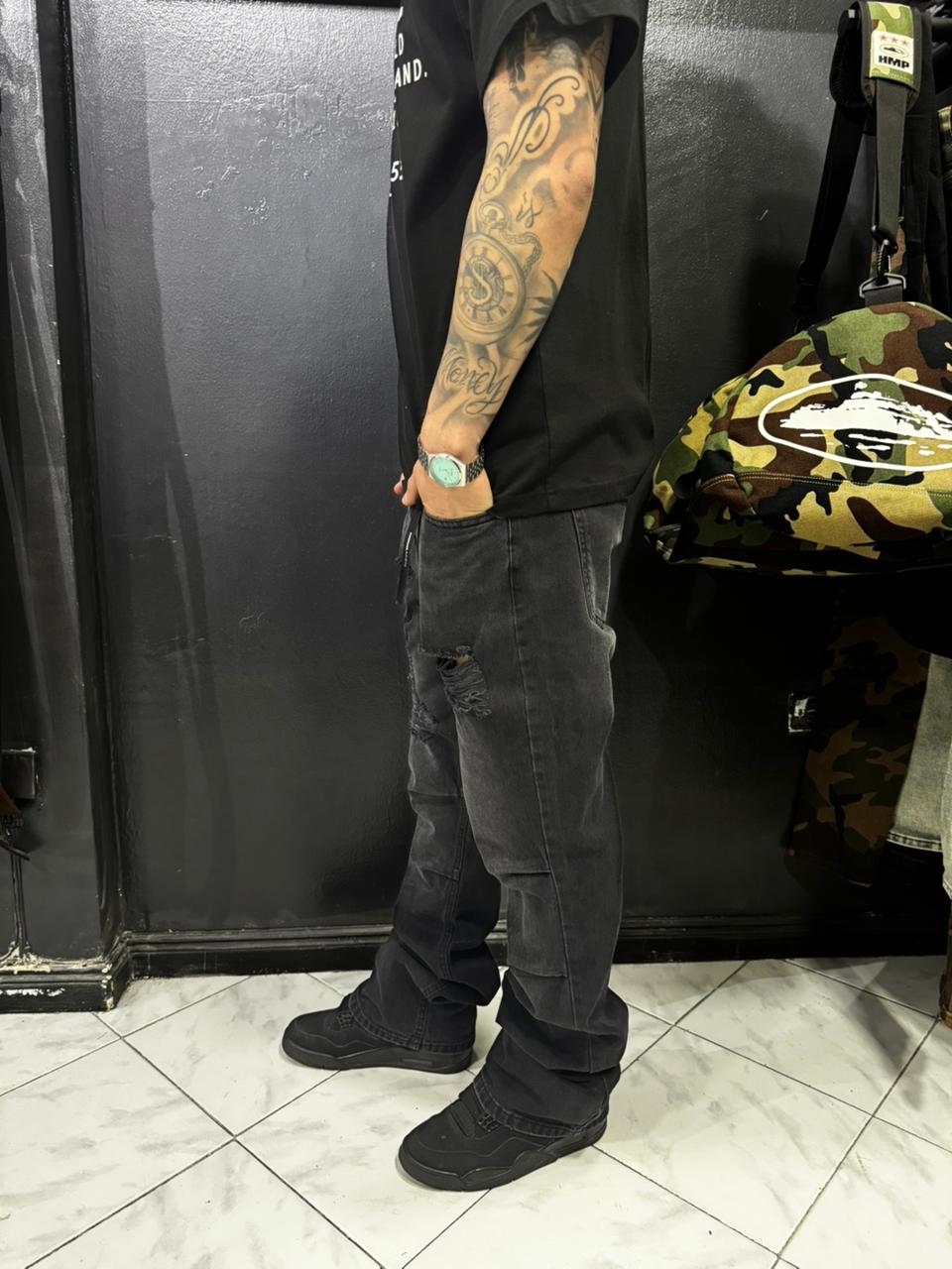 Slim Flared Jeans Out And About (black)