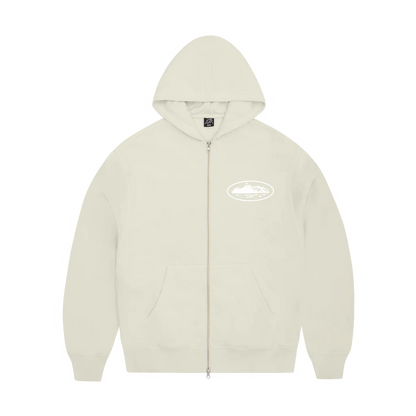 Island Puff Zip Hoodie Crtz (Off White)
